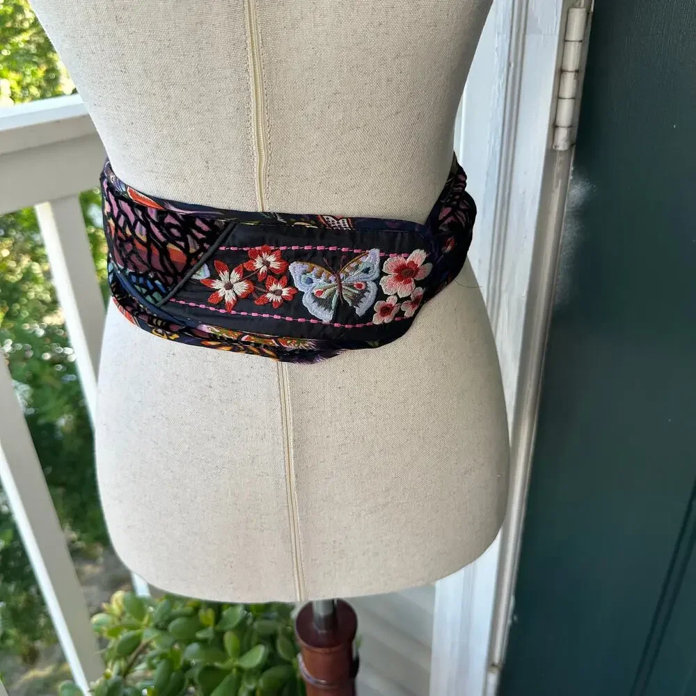 NWOT Johnny Was Catherine Belt Soundbath Navah Velvet Burnout Embroidered Boho